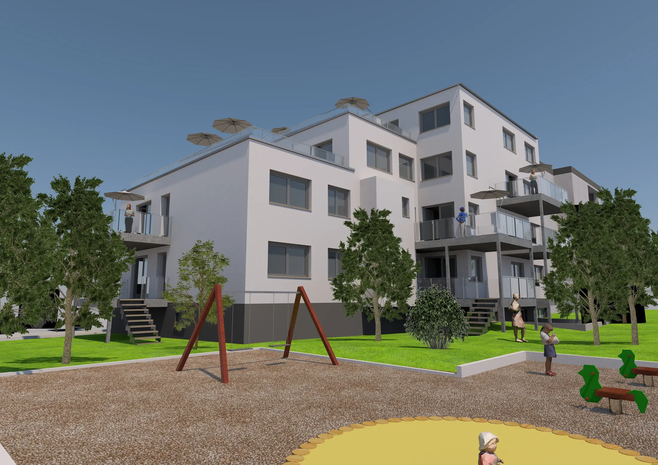 Projektansicht der 28 Wohneinheiten in Dorsten