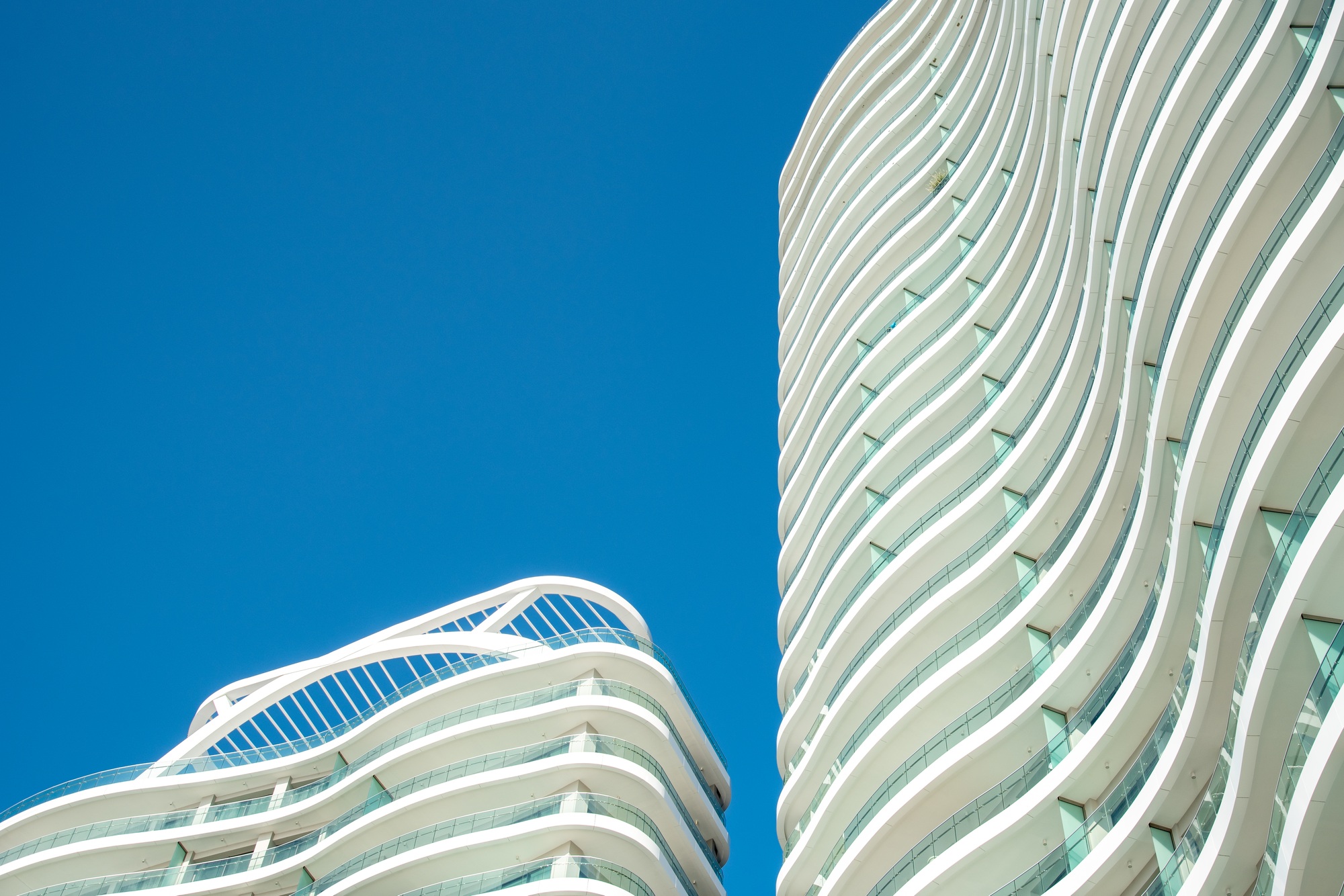 Modern office and home apartment building details . Luxury real estate. Contemporary architecture